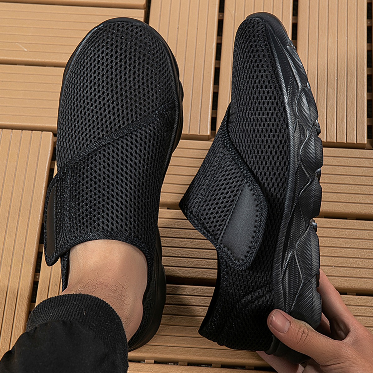 New Men Breathable Mesh Walkin - Sneaker Box ulasan dan harga