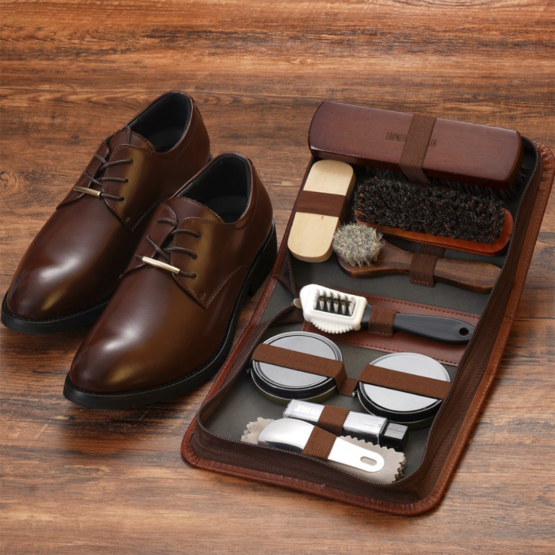 HorseHair Shoe Brush Set Leath - Shoe Cleaning Brush ulasan dan harga