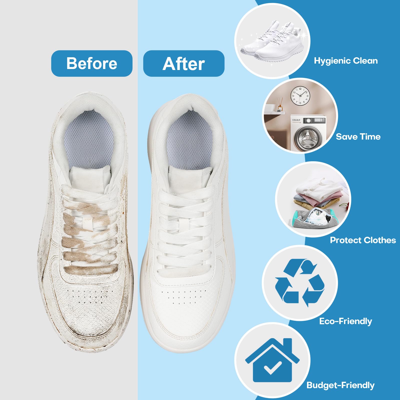 2 Pack Shoe Washing Bag Laundr - Sneaker Cleaner ulasan dan harga