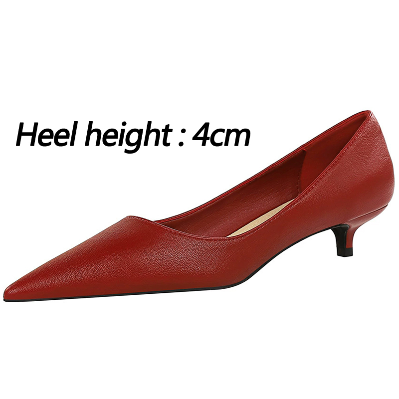 Fashion Pointed Toe Mid Heeled - Shoe Tree ulasan dan harga